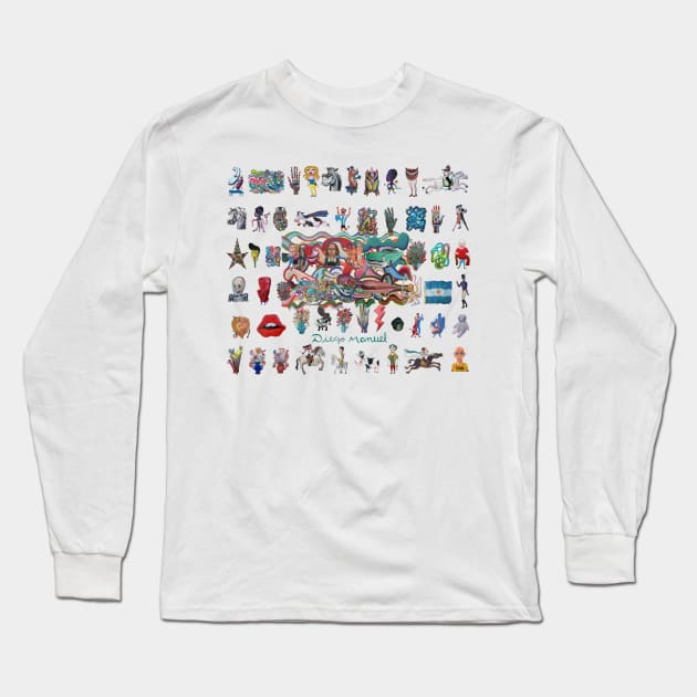 Many Things Long Sleeve T-Shirt by diegomanuel